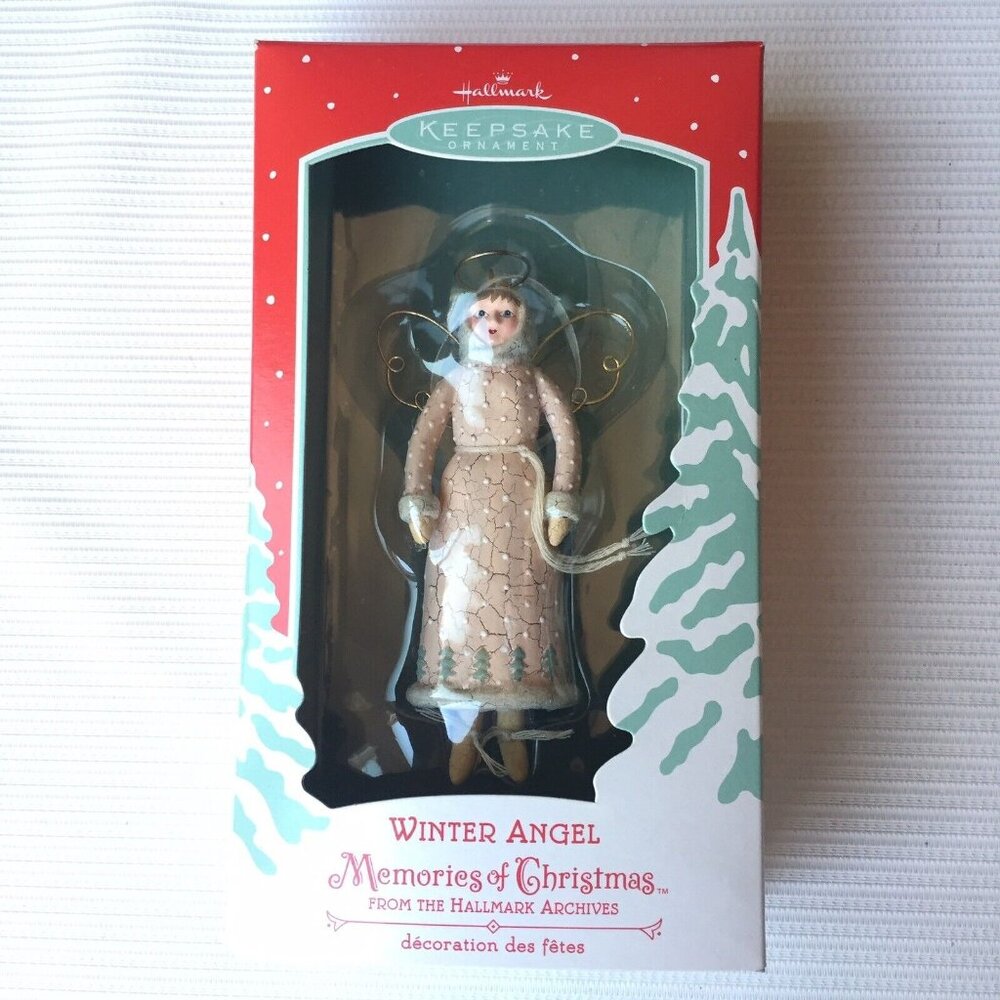 Hallmark Keepsake Ornament Memories of Christmas Series Winter Angel Chalkware